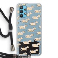 Ponys: Samsung Galaxy A32 4G Transparant Hoesje met koord