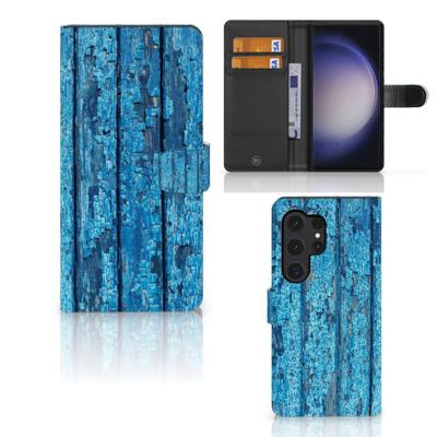 Samsung Galaxy S24 Ultra | Book Style Case | Wood Blue