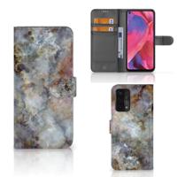 OPPO A54 5G | A74 5G | A93 5G | Bookcase | Marmer Grijs