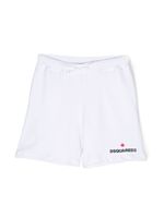 DSQUARED2 KIDS short en coton à logo imprimé - Blanc