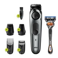 Braun BeardTrimmer BT7220 Baardtrimmer En Haartrimmer Voor Mannen, 39 Lengte-instellingen, Zwart/Metaalgrijs - thumbnail