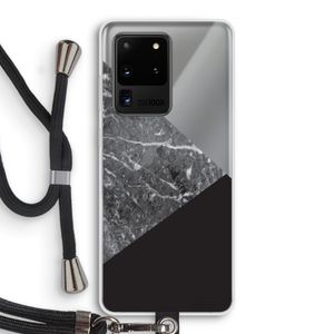 Combinatie marmer: Samsung Galaxy S20 Ultra Transparant Hoesje met koord