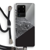 Combinatie marmer: Samsung Galaxy S20 Ultra Transparant Hoesje met koord