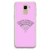 Home Is Where The Wifi Is: Samsung Galaxy J6 (2018) Transparant Hoesje
