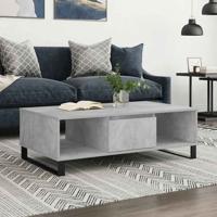 Salontafel 104x60x35 cm bewerkt hout betongrijs