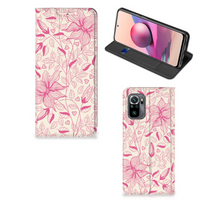 Xiaomi Redmi Note 10 4G | 10S | Poco M5s Smart Cover Pink Flowers