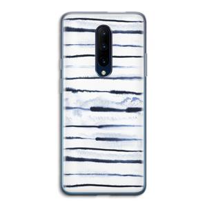 Ink Stripes: OnePlus 7 Pro Transparant Hoesje