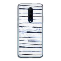 Ink Stripes: OnePlus 7 Pro Transparant Hoesje