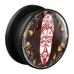 Tunnel met Afrikaans design Acryl Tunnels & Plugs