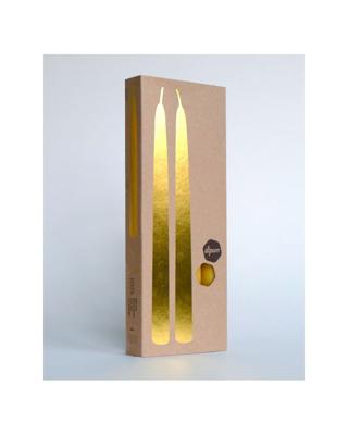 Bijenwas Dinerkaars in geschenkverpakking Ø2,2 x 30cm - 4 kaarsen