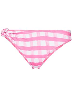Jacquemus bas de bikini à carreaux vichy - Rose