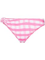 Jacquemus bas de bikini à carreaux vichy - Rose