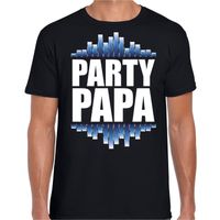 Party papa fun tekst t-shirt zwart heren - thumbnail