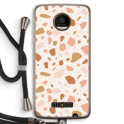 Terrazzo N°18: Motorola Moto Z Force Transparant Hoesje met koord