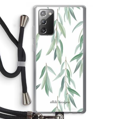 Branch up your life: Samsung Galaxy Note 20 / Note 20 5G Transparant Hoesje met koord