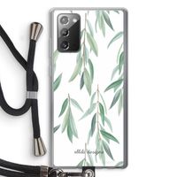 Branch up your life: Samsung Galaxy Note 20 / Note 20 5G Transparant Hoesje met koord