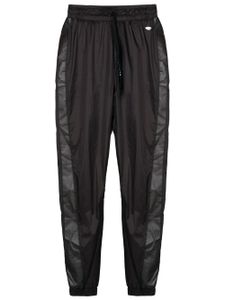 AMIR SLAMA GYM pantalon de jogging à détails transparent - Noir