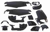 Plaatset 15-delig Edge voor Gilera Runner tot bouwjaar 08-2005 - mat zwart