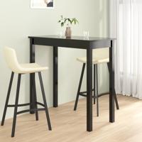 Bartafel 115x55x107 cm MDF zwart