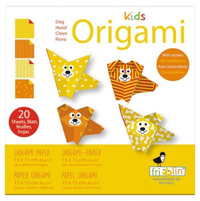 Fridolin origami Hond vouwen 15 x 15 cm 20 stuks multicolor Fridolin origami Hond vouwen 15 x 15 cm 20 stuks multicolor