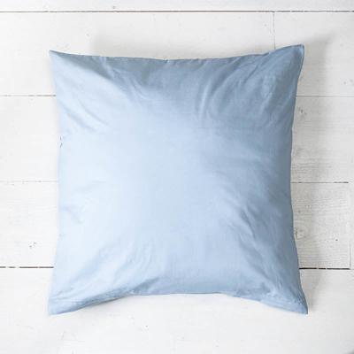 2 PACK: Sierkussenslopen Luxe Katoen Lichtblauw Effen 50x50 Cm Ademend Presence - Dekbed-Discounter.nl