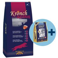 KRONCH ACTIVE ADULT MET GRATIS KRONCH 100% ZALMSNACKS 13,5 KG + 600 GR