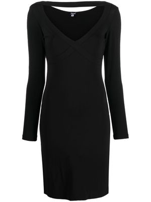 Versace Pre-Owned robe à col v pre-owned (années 2000) - Noir