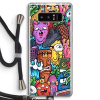 Vexx Mixtape: Samsung Galaxy Note 8 Transparant Hoesje met koord
