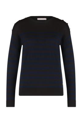 Babet stripe pullover - dark blue/off white - 07111
