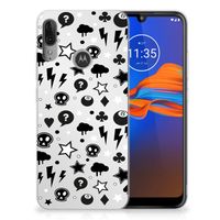 Silicone Back Case Motorola Moto E6 Plus Silver Punk