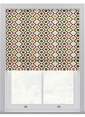 Orla Kiely - Vouwgordijnen - Vlek Bloem Ditsy Rood Multi