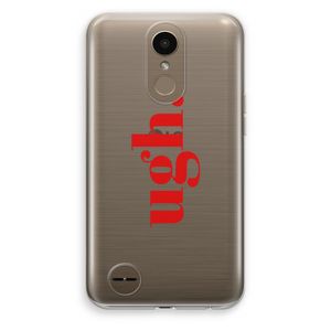 Ugh: LG K10 (2017) Transparant Hoesje
