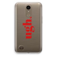 Ugh: LG K10 (2017) Transparant Hoesje