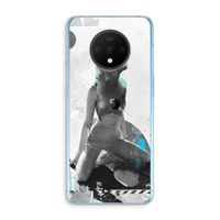 I will not feel a thing: OnePlus 7T Transparant Hoesje