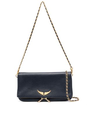 Zadig&Voltaire sac à bandoulière Rock en cuir - Bleu