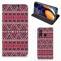 Samsung Galaxy A60 Hoesje met Magneet Aztec Paars