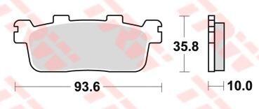 TRW remblokken "mcb821"
