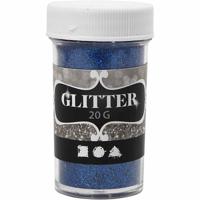 Creativ Company Glitter, blauw, 20 gr/ 1 doosje