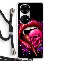 Dodelijk zoet: Huawei P50 Pro Transparant Hoesje met koord