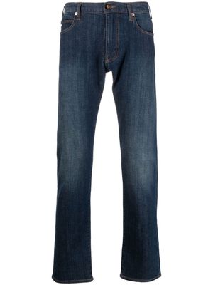 Emporio Armani jean à coupe droite - Bleu