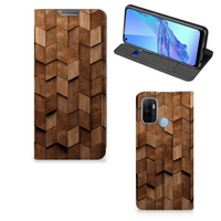 Book Wallet Case voor OPPO A53 | A53s Wooden Cubes