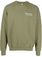 Sporty & Rich sweat en coton à logo imprimé - Vert