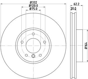 Remschijf Gecoat 54608PRO 8DD355117731