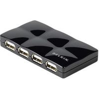 Belkin USB 2.0 7-Port Mobile Hub zwart F5U701CWBLK - thumbnail