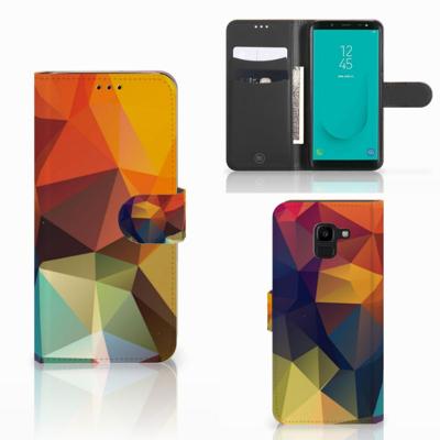 Samsung Galaxy J6 2018 | Book Case | Polygon Color