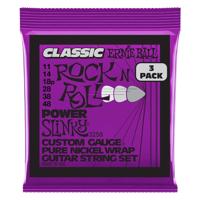 Ernie Ball 3250 Classic Pure Nickel Power Slinky Snaren (11-48) 3-Pack