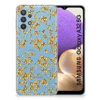 Samsung Galaxy A32 5G | TPU Case | Gouden Bloemen