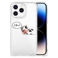 iPhone 14 Pro Stevig | Bumper Hoesje | Cow