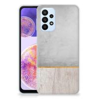 Samsung Galaxy A23 | Bumper Hoesje | Wood Concrete