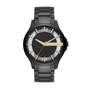 Armani Exchange horlogeband AX2192 Roestvrij staal (RVS) Zwart 22mm